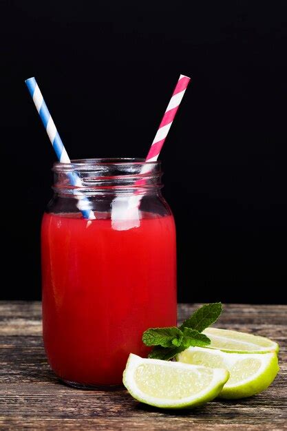 Premium Photo | Red watermelon juice