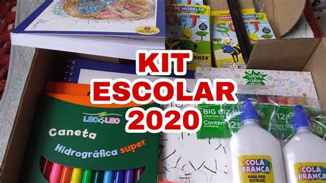 Kit De Material Escolar Prefeitura Youtube