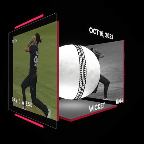 David Wiese Wicket Icc Mens T Wc Fancraze