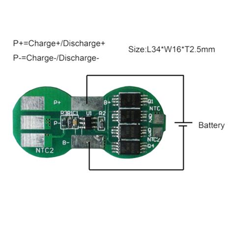 1s Lithium Ion 10A PCM BMS PCB With Ntc Protection For 3 7V And 4 2V