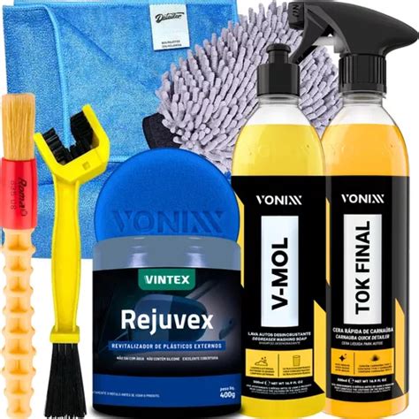 Kit Lavagem Pesada V Mol Shampoo Desincrustante Cera Vonixx