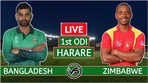 Zimbabwe Vs Bangladesh ODI Live Scores Commentary ZIM Vs BAN 1st