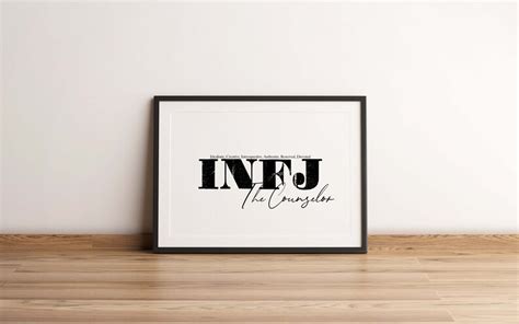 Infj Wall Art Print Mbti Personality Types Infj The Etsy