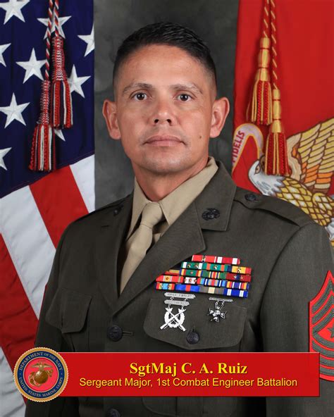 SgtMaj C A Ruiz 1st Marine Division Biography