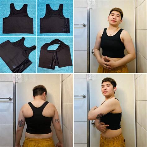 6 Inches 8 Inches SIDE HOOK Double Bandage Half Binder For Lesbian Trans Tomboy Breast