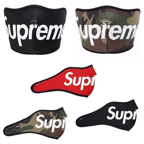 1x neu Supreme Gesichtsmaske Halb Maske Für Gesichtsschutz Schutzmaske ...