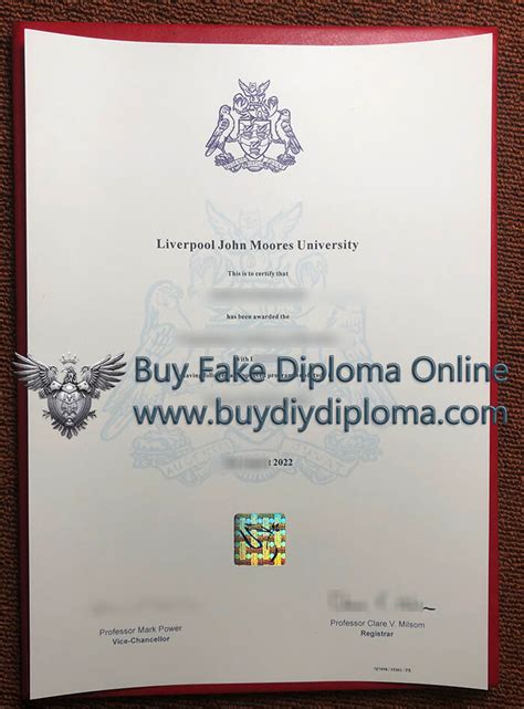 Liverpool John Moores University (LJMU) Degree 2022 – Fake Diploma|Buy ...