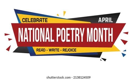 National Poetry Month Banner Design On Stock Vector Royalty Free