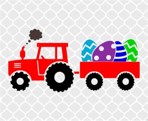 Easter Svg Easter Tractor Svg Carrot Svg Tractor Svg Etsy