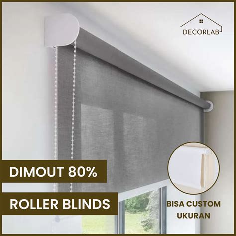 Jual Roller Blind Dimout 80 Tirai Gulung Gorden Gulung Tirai