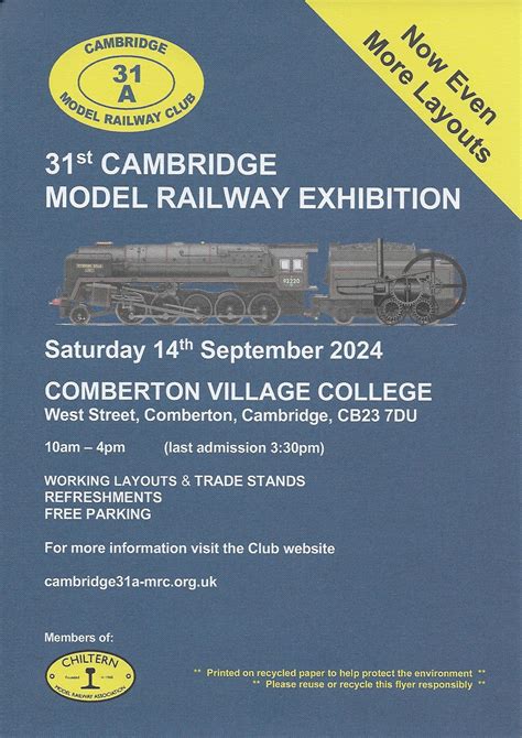 31a Cambridge Model Railway Exhibition Rmweb Exhibitionevent