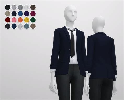 Business Suit F Separate Jacket Rusty S Sims Sims Sims Characters