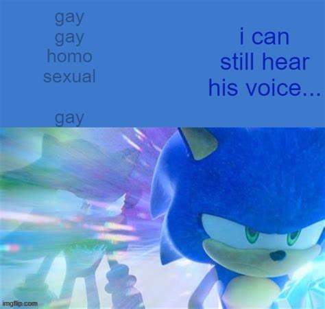 Sonic Is Gay Gay Homosexual Gay Imgflip