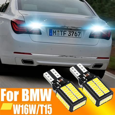 2pcs W16W T15 921 LED Canbus Reverse Light Blub Back Up Lamp For BMW