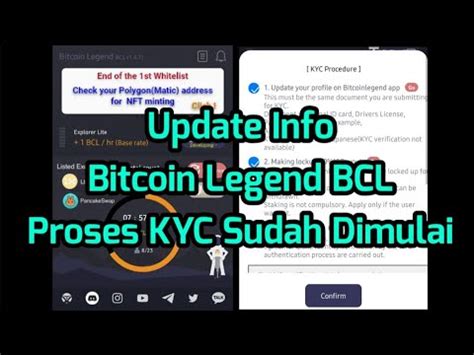 Bcl Bitcoin Legend Proses Kyc Sudah Dimulai Lakukan Tahap Ini