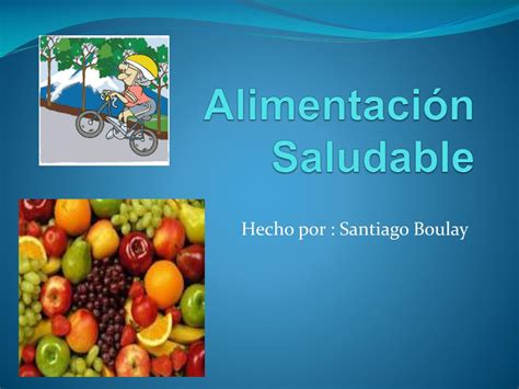 PPT Alimentación Saludable PowerPoint Presentation free download