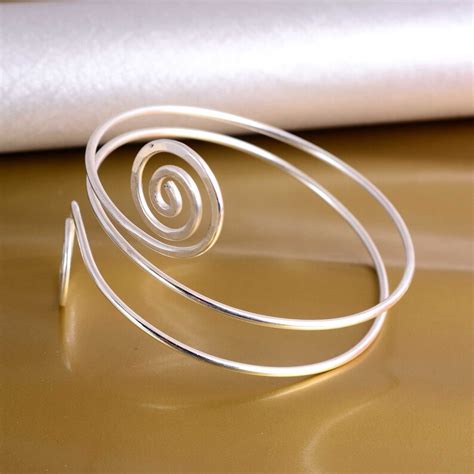 Spiral Design Arm Cuff Swirl Upper Arm Cuff Bracelet Cuff Etsy