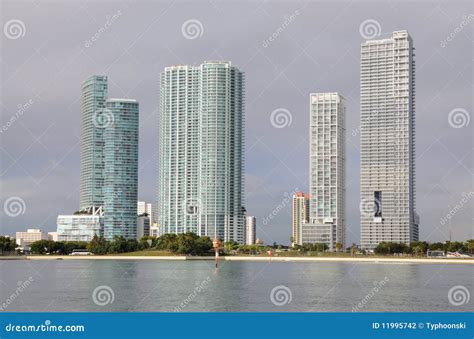 Skyscrapers in Downtown Miami Stock Photo - Image of america, daytime ...