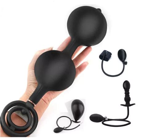 SILICONE EXPANDER BALLS ANAL BIG PLUG BUTT PUMP DILATOR INFLATABLE TOYS BDSM EUR 17 99 PicClick FR