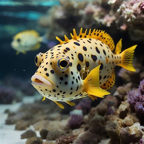 Premium AI Image | Boxfish Chromatic Expedition into Underwater ...