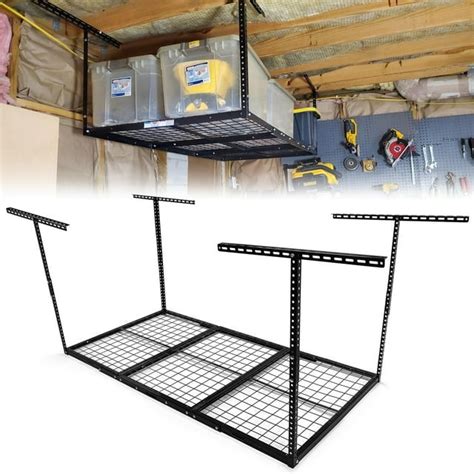 Kojem 72" x 36" Overhead Garage Storage Rack Adjustable Organization Heavy Duty Metal Garage ...