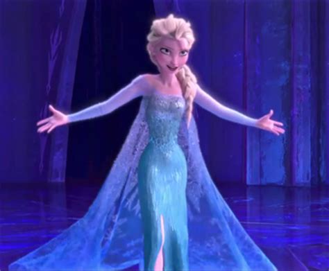 Elsa created her dress using her ice powers - The Frozen Trivia Quiz ...