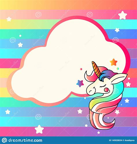 Dise O Gr Fico Lindo De Vector Del Unicornio Unicornio De La Historieta