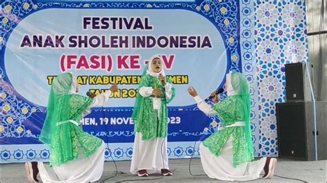 juara  nasyid baca al quran fasi kota kebumen youtube