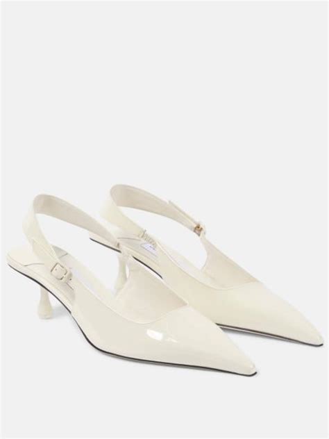 Jimmy Choo Amel Patent Leather Slingback Pumps Reversible