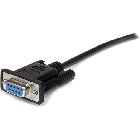 StarTech 3m Black Straight Through DB9 RS232 Serial Cable M F 1