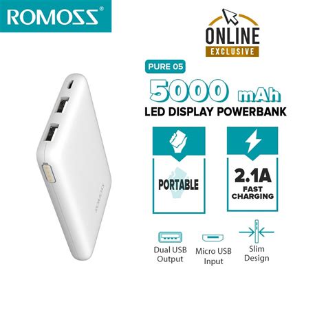 Romoss Pure Mah Mini Power Bank A Portable Charging Bank