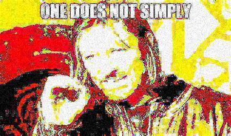 One Does Not Simply Deep Fried Blank Template Imgflip