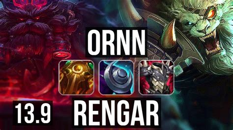 ORNN Vs RENGAR TOP 6 3 21 1 5M Mastery 500 Games Dominating