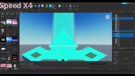Roblox Studio Speed Build 1 ดาบคิริโตะสีฟ้า Youtube