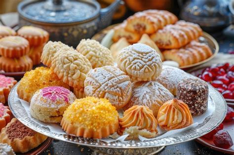 Galletas Y Dulces Rabes Tradicionales Para El Eid Y El Ramad N Foto