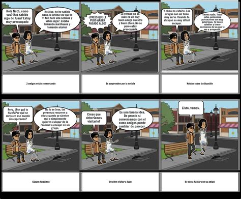 Historieta Sustancias Licitas E Ilicitas Storyboard