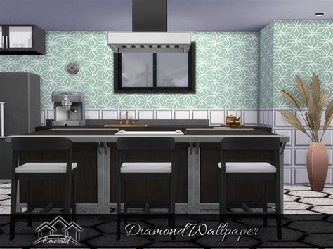 The Sims Resource - DiamondWallpaper_S4