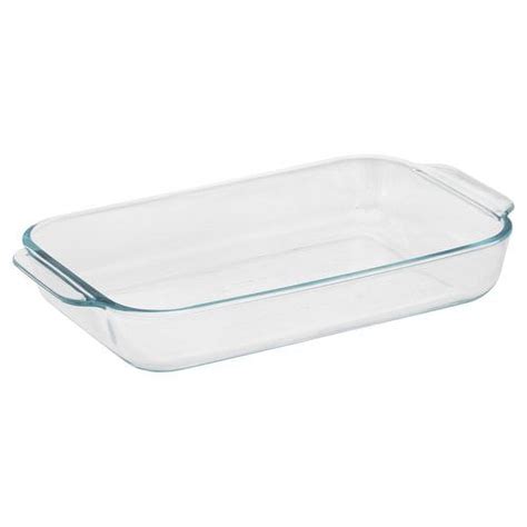 Pyrex Basics Rectangular Casserole 2 Quart Oblong Glass Baking Dish