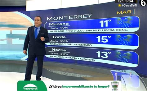 Clima En Monterrey Hoy Martes 19 De Marzo Con Abimael Salas Telediario