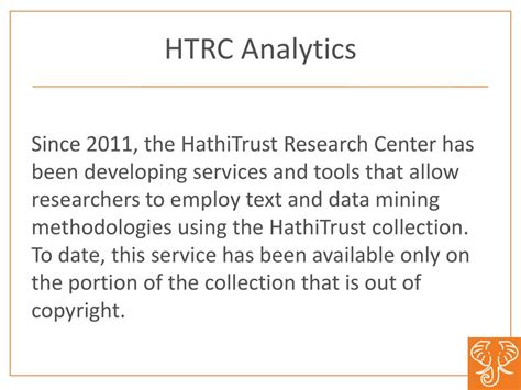 Hathitrust And Its Research Center Ppt Download