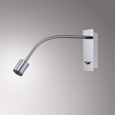 Deco D0194 Winslow Single LED Switched Wall Light In Polished Chrome