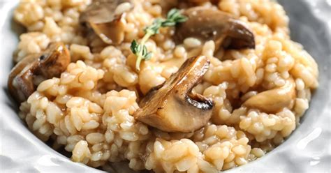 Ризотто с грибами пармезаном и сливочным маслом