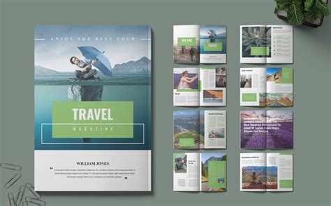 Travel Magazine Layout Design