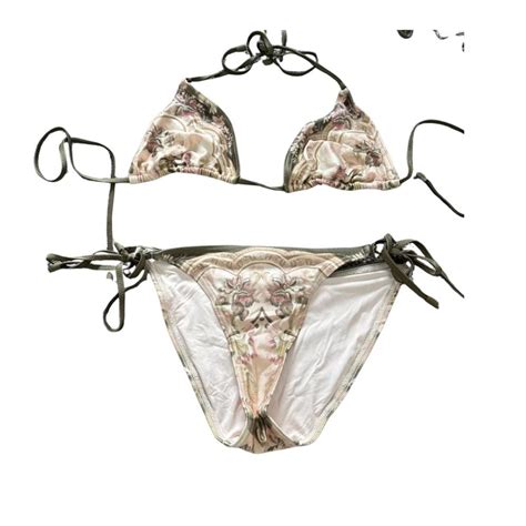 Zimmermann Lyre Mini Tri Bikini Size Worn Depop