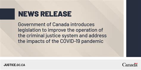 Government Of Canada Introduces Legislation To Improve The Operation Of