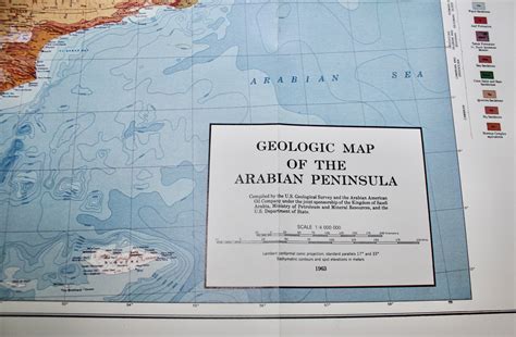 Geologic Map Of The Arabian Peninsula Special Edition For