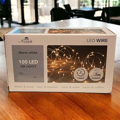 Lichterkette Aussen Draht Silber M Led Dimmer Timer Warmwei