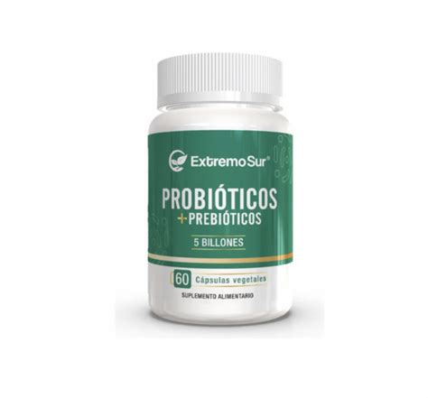 Probióticos Prebióticos 5 Billones 60 Cápsulas Vegetales Extremo Sur