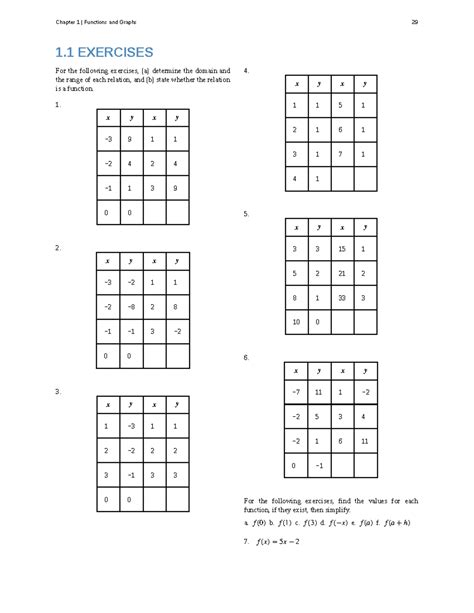 Chapter 1: Functions and Graphs Exercises (Calc 1) - Studocu