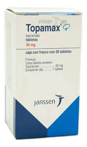 Topamax 50 Mg Caja Con Frasco Con 20 Tabletas Envío Gratis